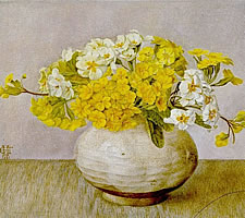 TGM van Hettinga Tromp, 'Vase with Primulas', 1931.